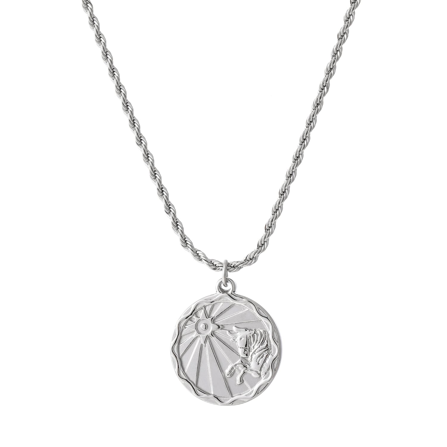 Zodiac Coin Necklace w/ Rope Chain | Necklaces by DORADO