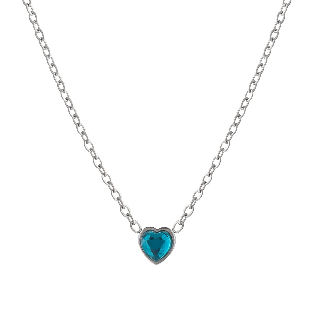 Heart Birthstone Necklace | Necklaces by DORADO