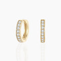 Moissanite Hoop Earrings | Earrings by DORADO