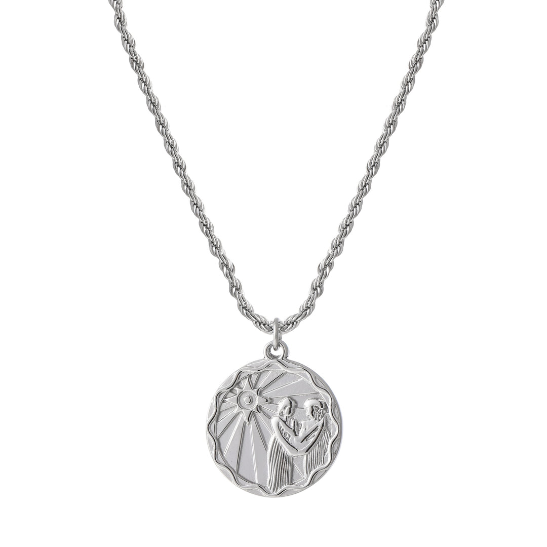 Zodiac Coin Necklace w/ Rope Chain | Necklaces by DORADO