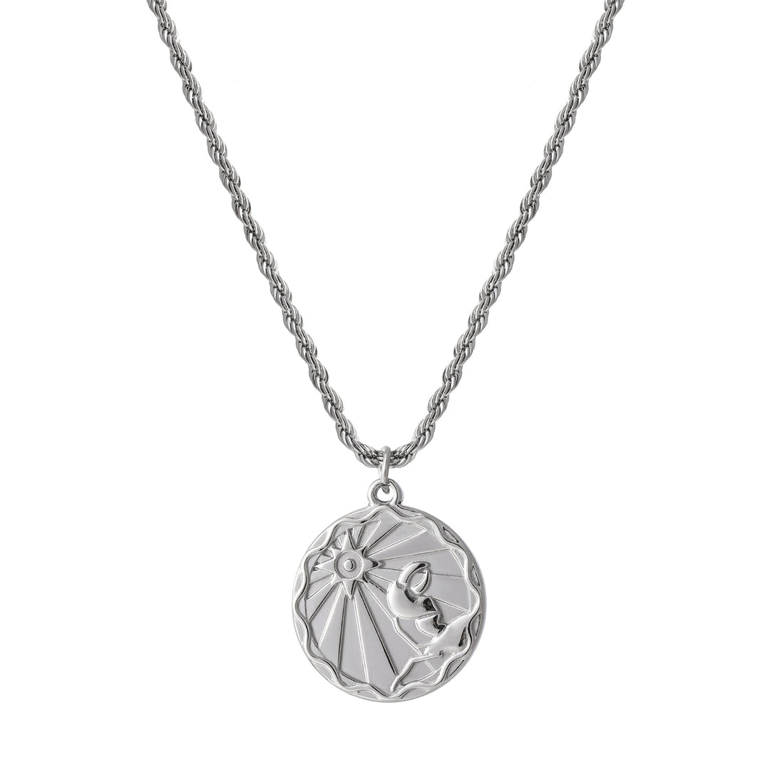 Zodiac Coin Necklace w/ Rope Chain | Necklaces by DORADO