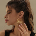 Classic Name Hoop Earrings | Earrings by DORADO