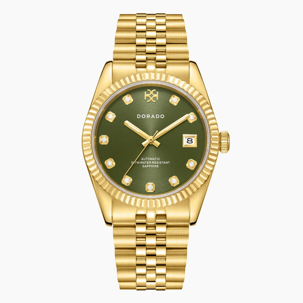 DORADO Gold Timeless Watch - Olive | Watch by DORADO