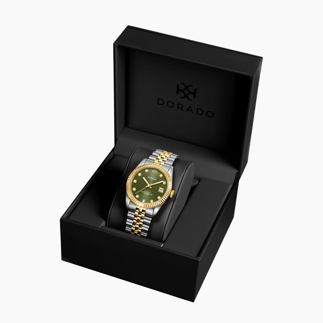 DORADO Two Tone Timeless Watch - Olive | Watch by DORADO