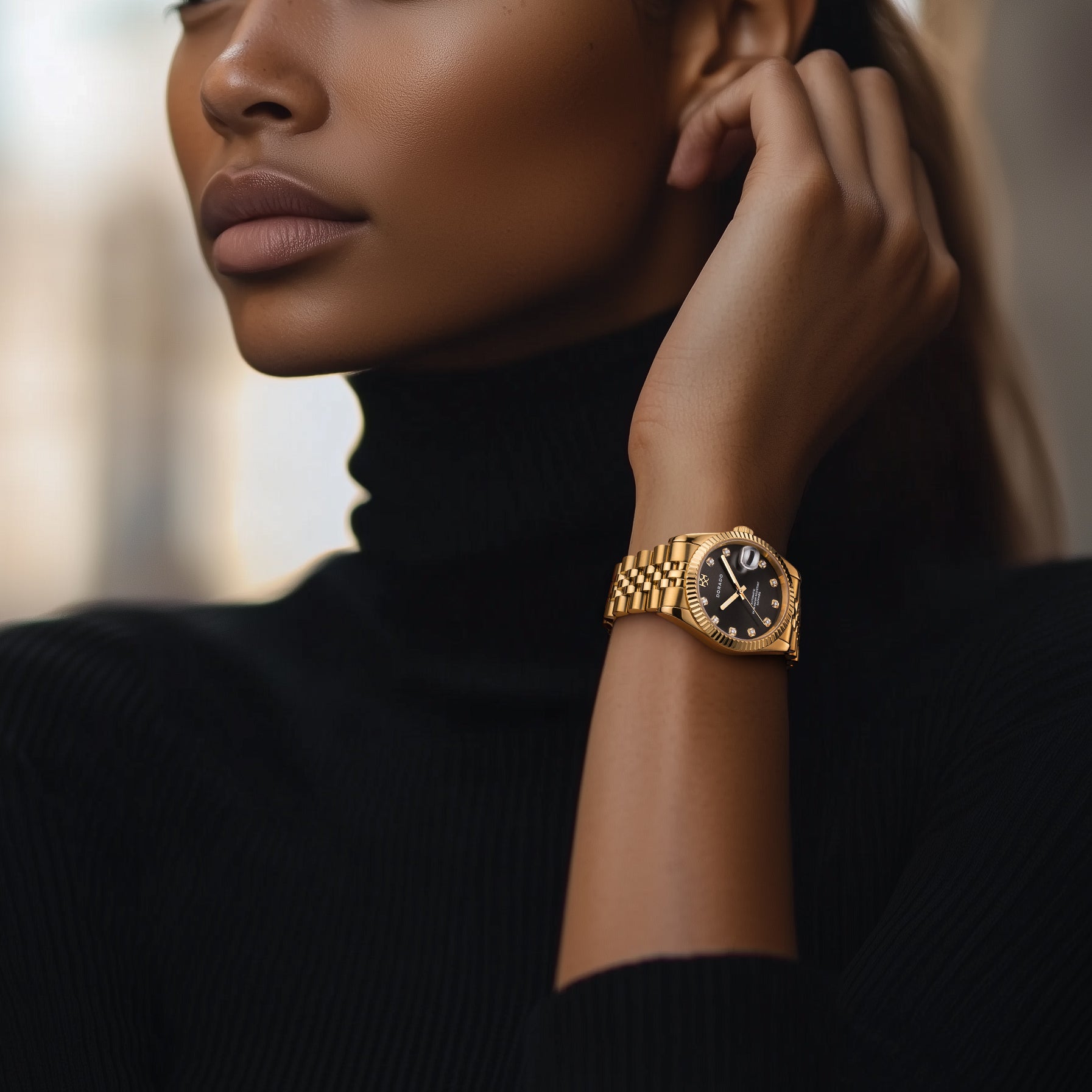 DORADO Gold Timeless Watch - Black | Watch by DORADO