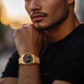 DORADO Gold Timeless Watch - Black