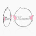 Kids Butterfly Name Hoops | DORADO