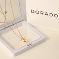 Kids Heart Initial Pendant Necklace | DORADO