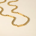 Mens Multi Name Necklace w/ Cuban Chain | DORADO