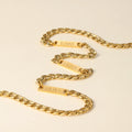 Mens Multi Name Necklace w/ Cuban Chain | DORADO