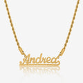 Diamond Cut Underline Name Necklace