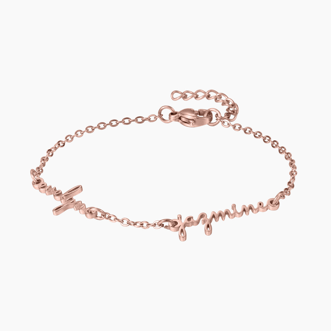 Script Multi Name Bracelet | DORADO