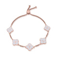 White Clover Name Bracelet | Bracelets by DORADO