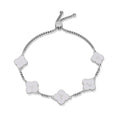 White Clover Name Bracelet | Bracelets by DORADO