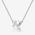 Initial Heart Birthstone Necklace | Necklaces by DORADO