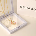 Flower Initial Necklace w/ Clip Chain | Necklaces by DORADO