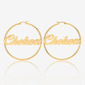 Classic Name Hoop Earrings | Earrings by DORADO