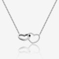 Engraved Double Heart Necklace