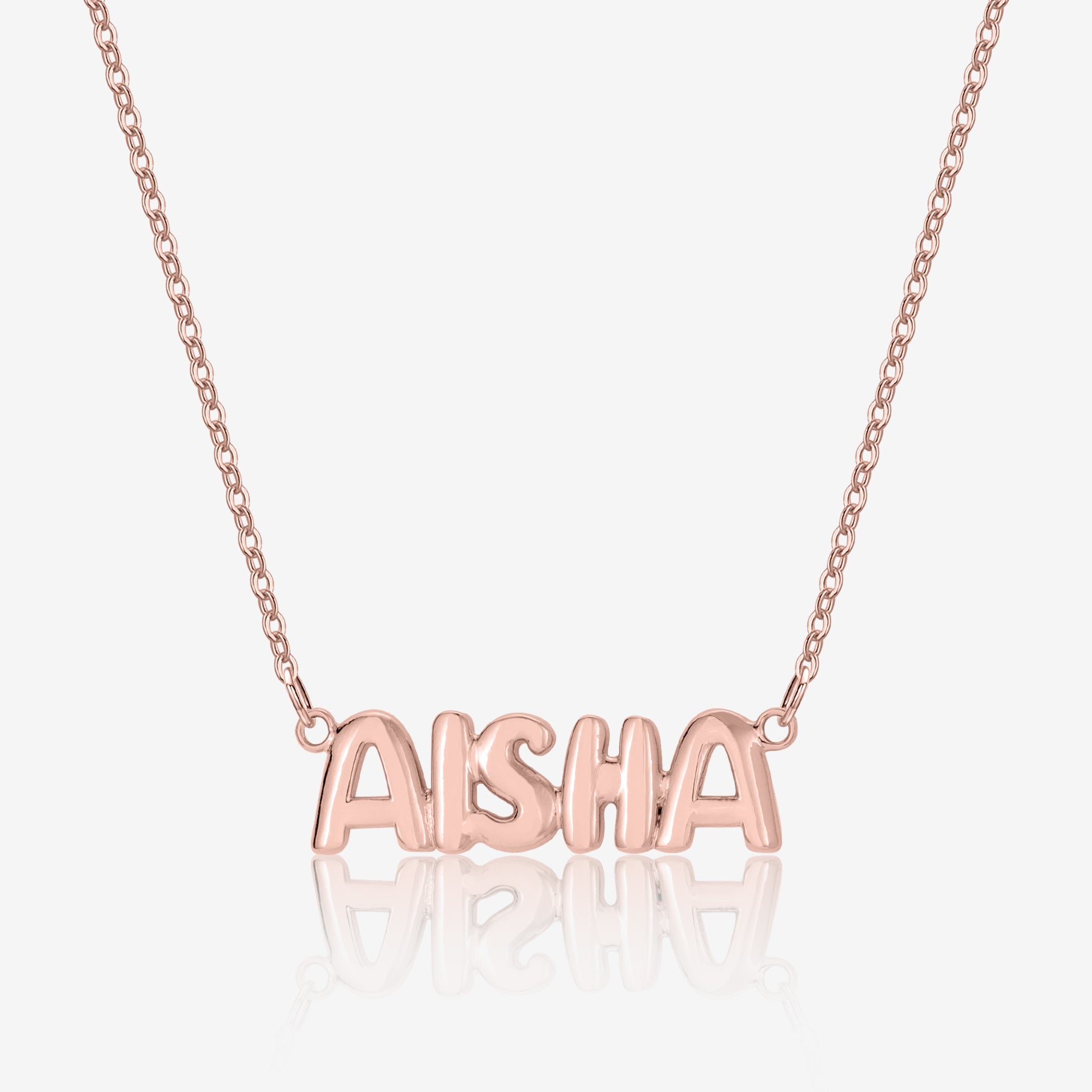 Bubble Letter Name Necklace | Necklaces by DORADO