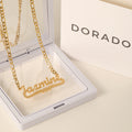 Diamond Cut Heart Name Necklace | Necklaces by DORADO