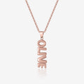Vertical Bubble Name Necklace | Necklaces by DORADO