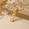 Vertical Bubble Name Necklace | Necklaces by DORADO