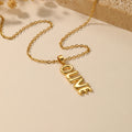 Vertical Bubble Name Necklace | Necklaces by DORADO