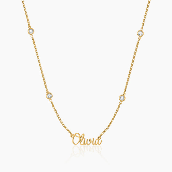 Kids Crystals Name Necklace | DORADO