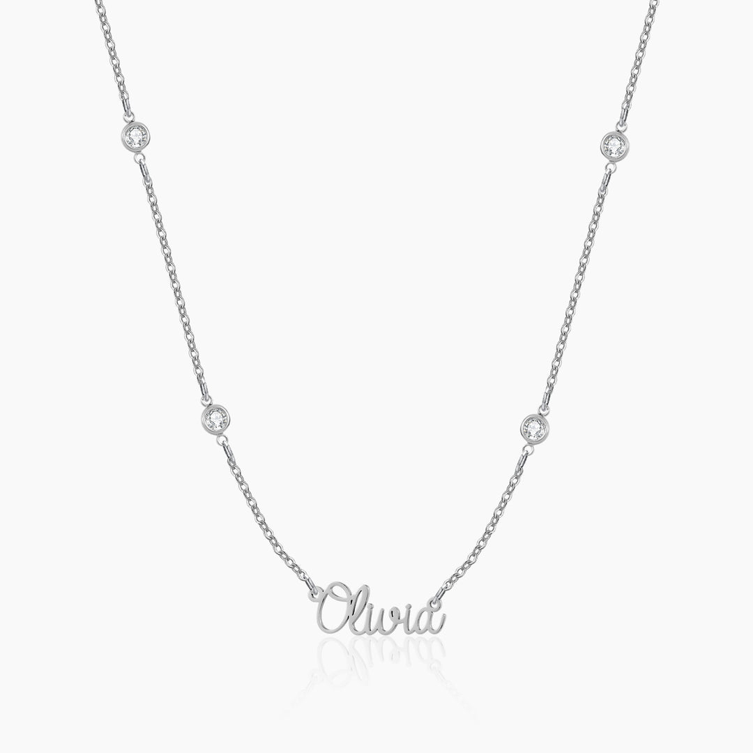 Kids Crystals Name Necklace | DORADO