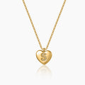 Kids Heart Initial Pendant Necklace | DORADO