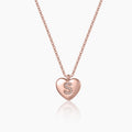 Kids Heart Initial Pendant Necklace | DORADO