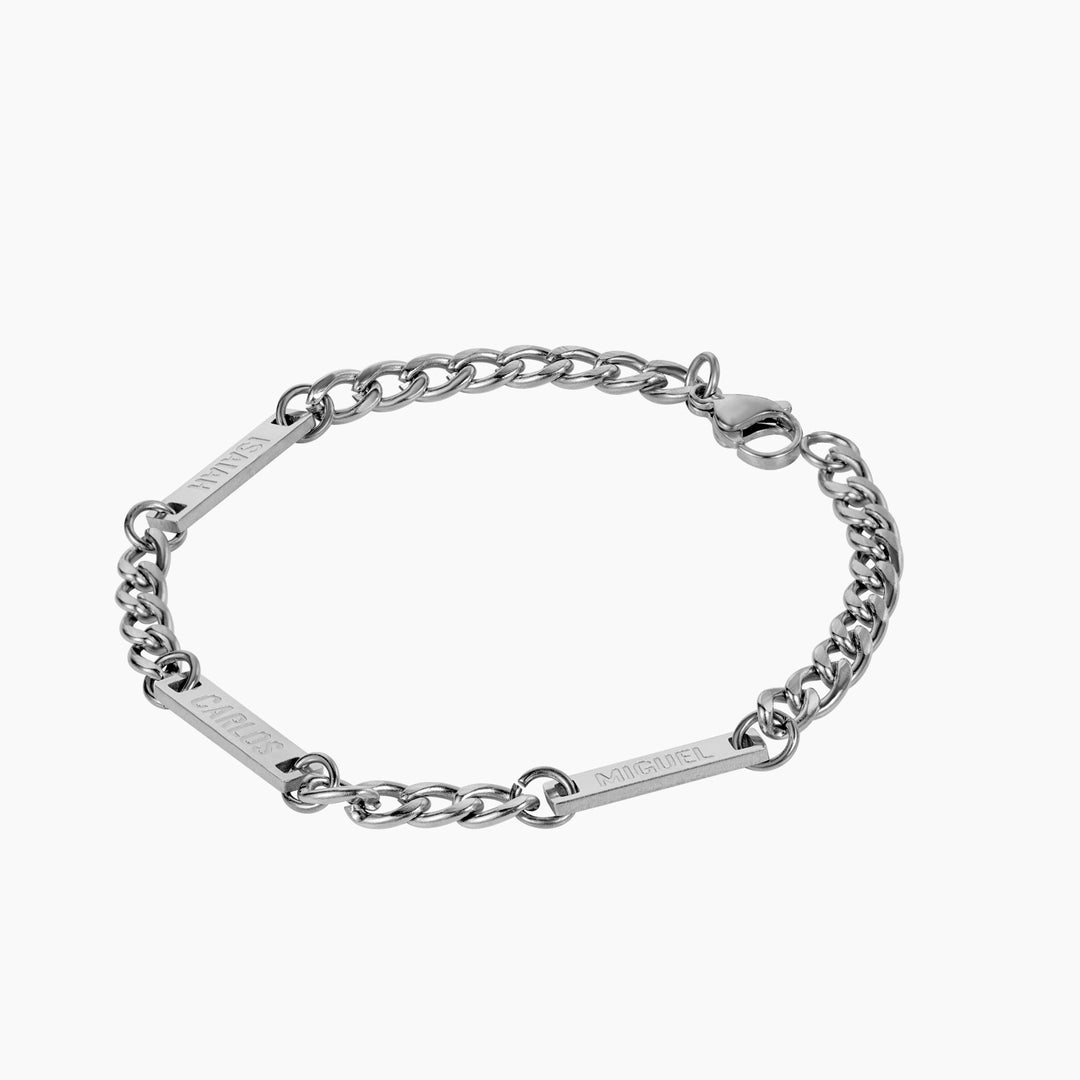 Mens Multi Name Bracelet w/ Cuban | DORADO