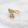 Open Iced Heart Ring | Rings by DORADO
