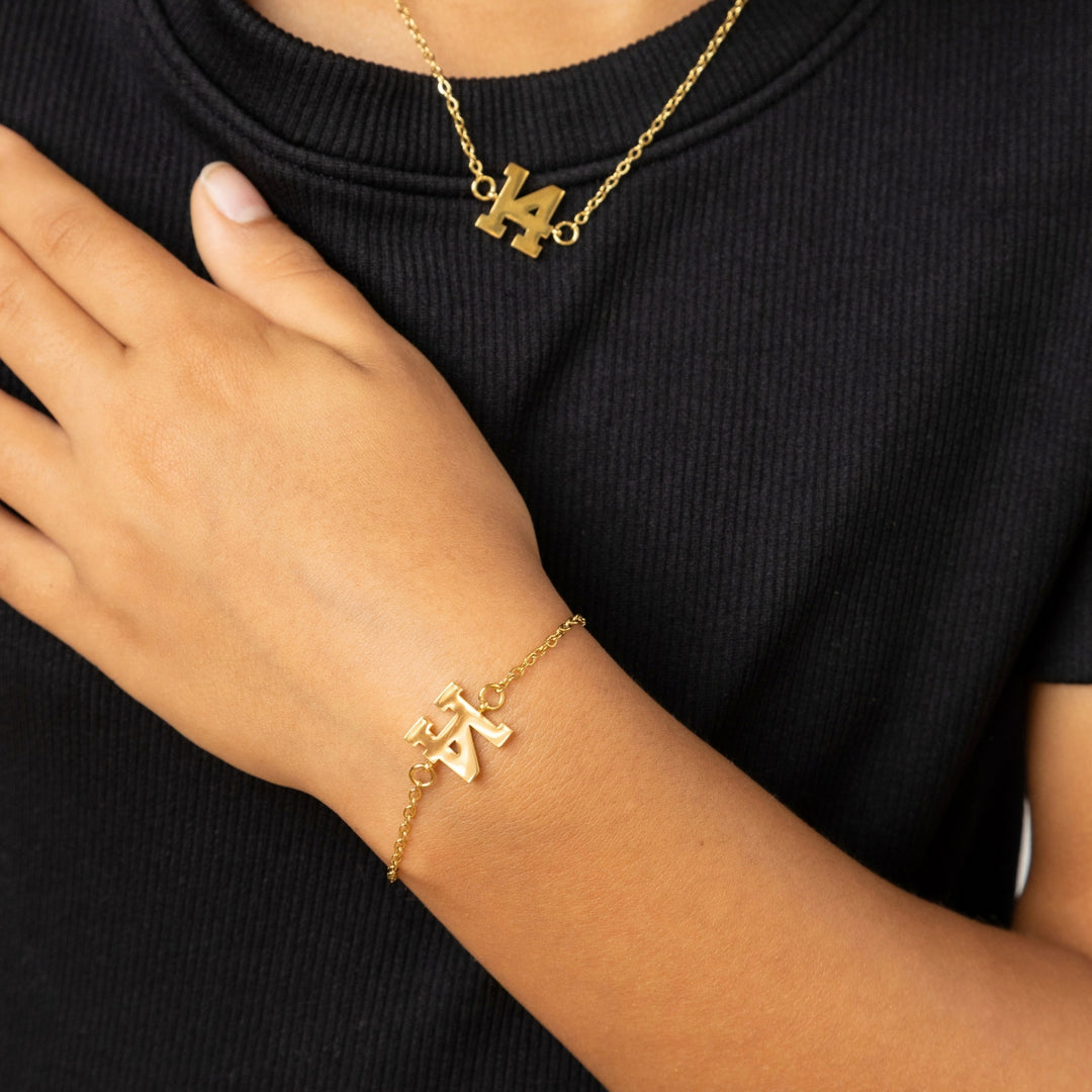 Kids Varsity Letter Bracelet