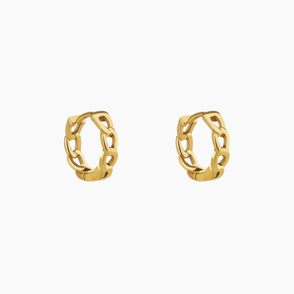 Cuban Link Hoop Earrings | Earrings by DORADO