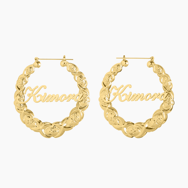 XOXO Name Hoop Earrings | Earrings by DORADO