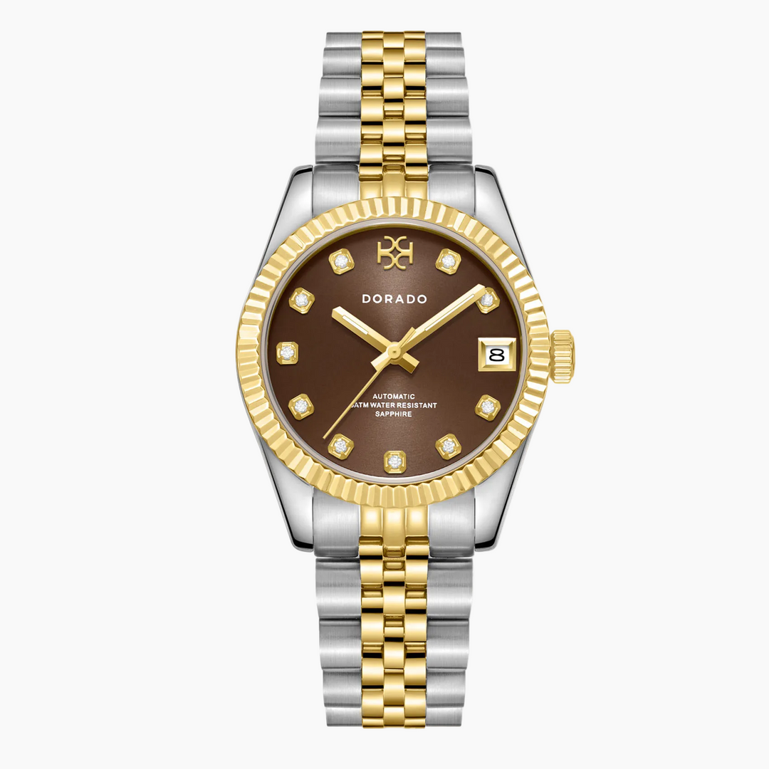 DORADO Two Tone Timeless Watch - Chocolate | Watch by DORADO