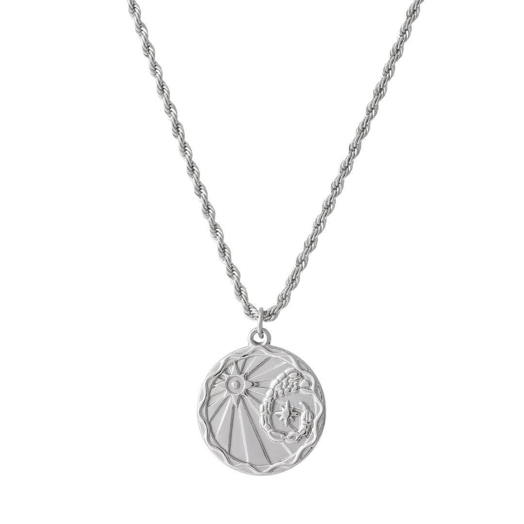 Zodiac Coin Necklace w/ Rope Chain | Necklaces by DORADO
