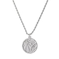 Zodiac Coin Necklace w/ Rope Chain