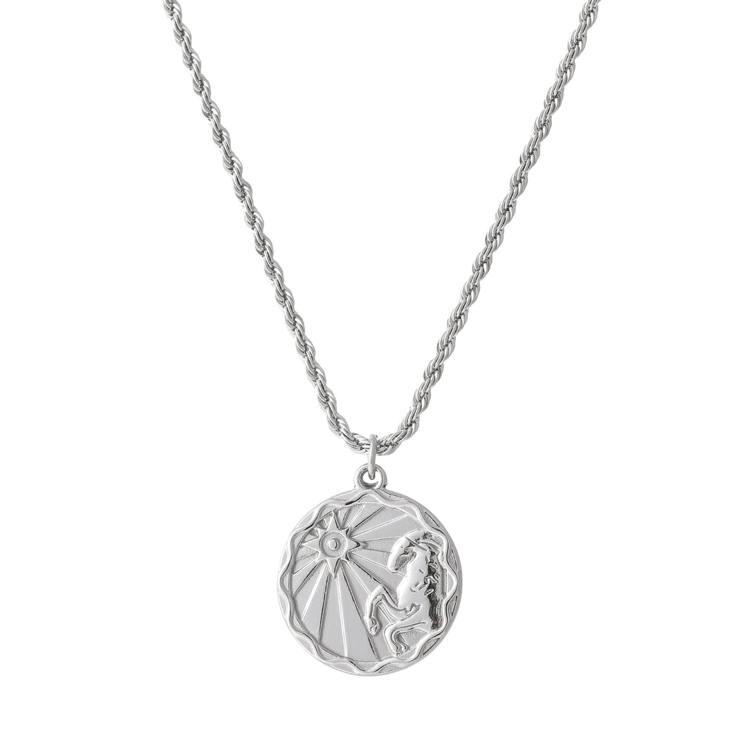Zodiac Coin Necklace w/ Rope Chain | Necklaces by DORADO
