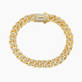Mens Iced Cuban Link Bracelet - 8mm