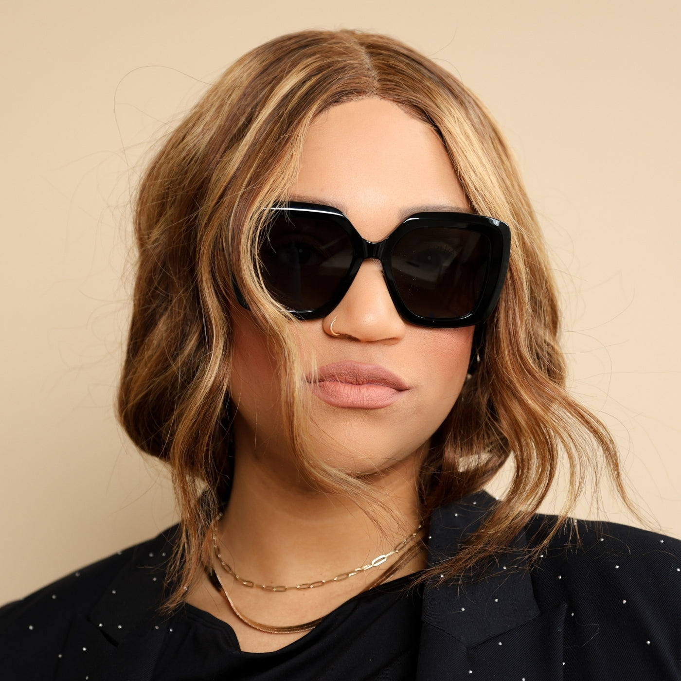 Noir Oversized Blackout Sunglasses | Sunglasses by DORADO