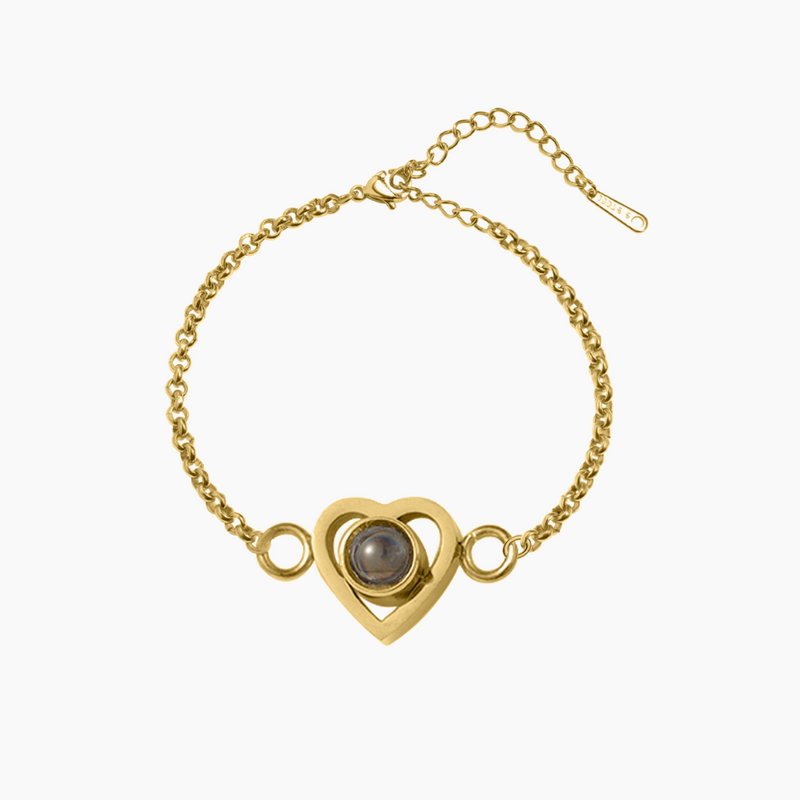 Personalized Heart Photo Bracelet | Dorado Fashion