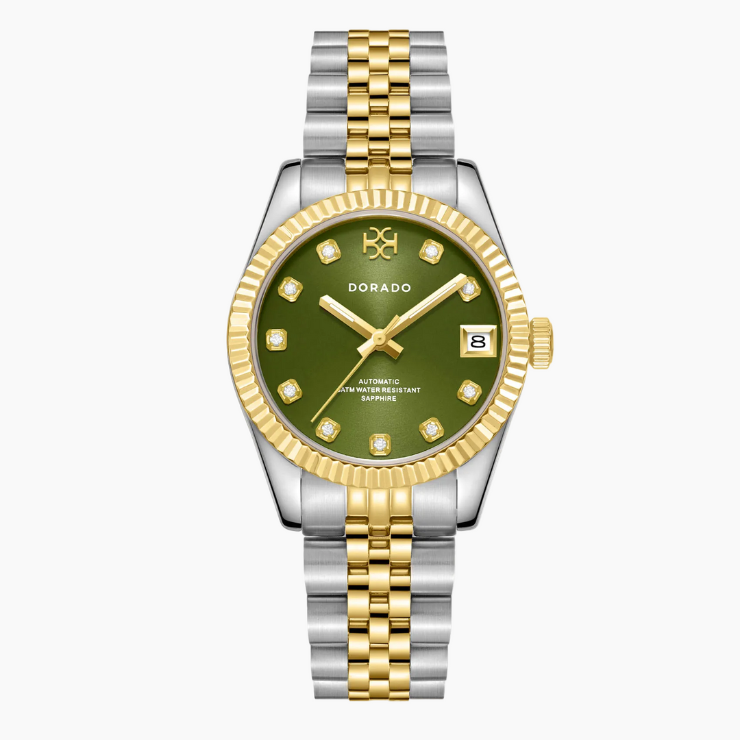 DORADO Two Tone Timeless Watch - Olive | Watch by DORADO