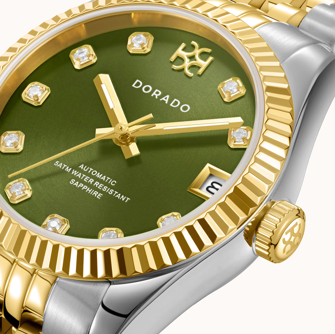 DORADO Two Tone Timeless Watch - Olive | Watch by DORADO