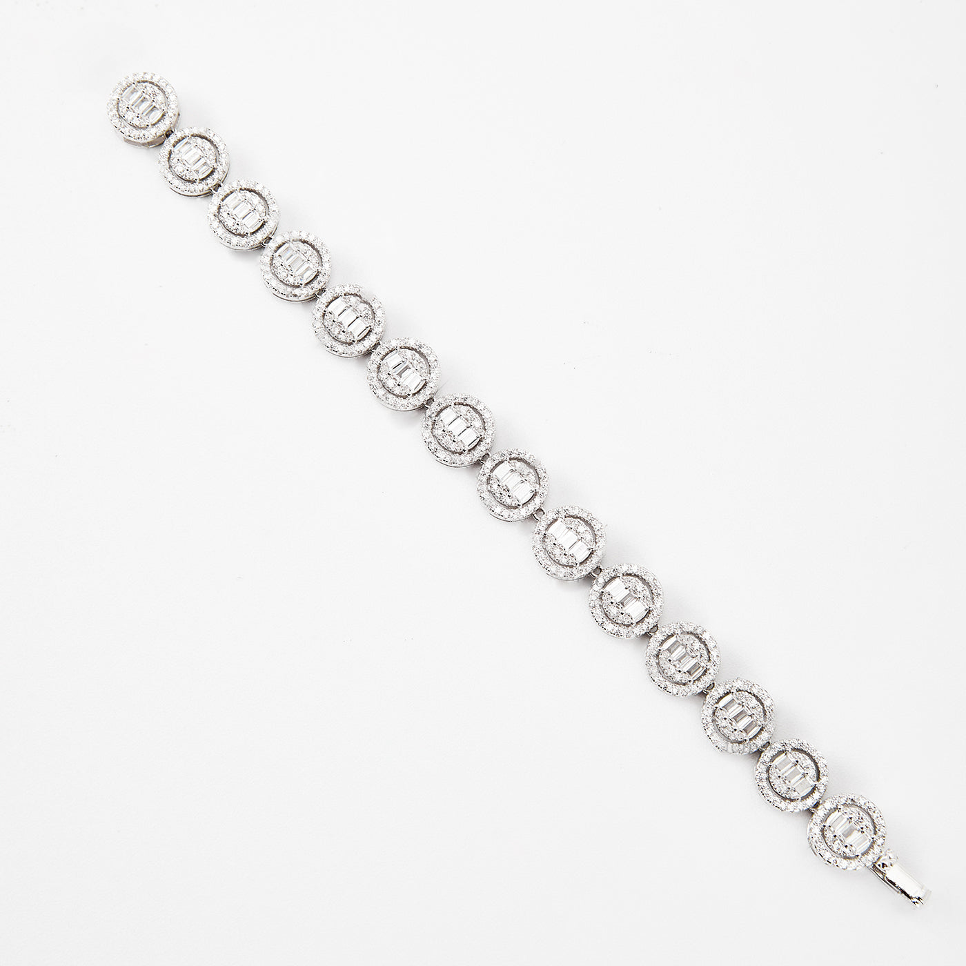 Iced Halo Tennis Bracelet | Bracelets by DORADO