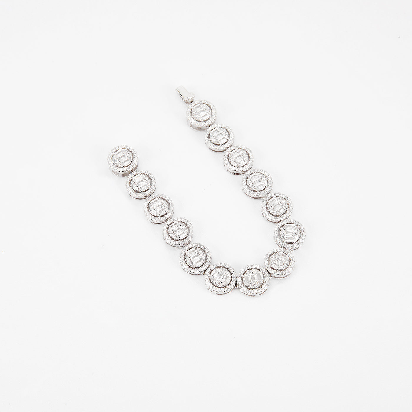 Iced Halo Tennis Bracelet | Bracelets by DORADO