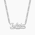 Diamond Cut Heart Name Necklace | Necklaces by DORADO