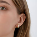 Moissanite Hoop Earrings | Earrings by DORADO