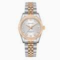 DORADO Rose Two Tone Timeless Watch - Silver | DORADO